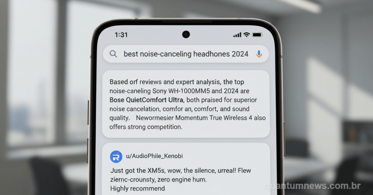 Google integra posts do Reddit ao Modo IA para aumentar autenticidade