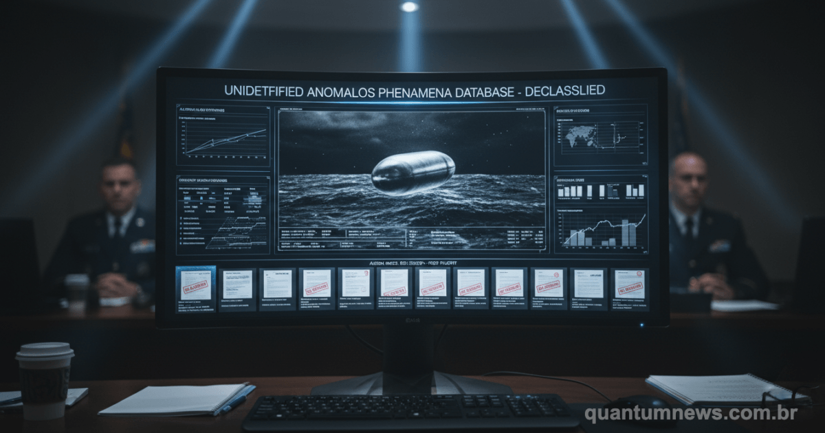 Pentágono lança portal war.gov/UFO com 162 arquivos sobre UAPs